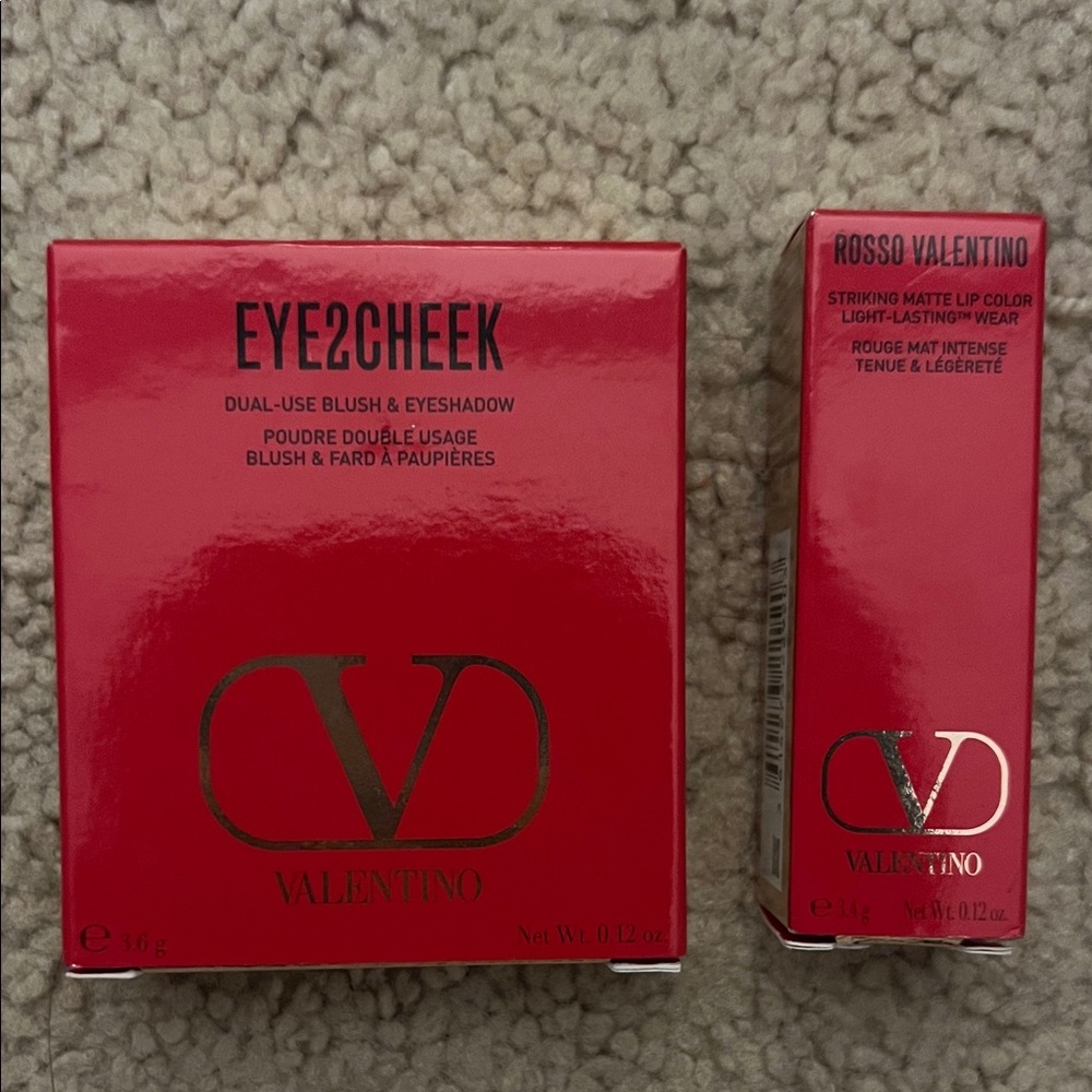 Valentino Eye2Cheek and Rosso Lip Color Set in